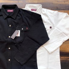 画像1: 【鳶黒田】オリジナルチノシャツ《袖口手甲ファスナータイプ》８３シリーズ　綿100% (1)